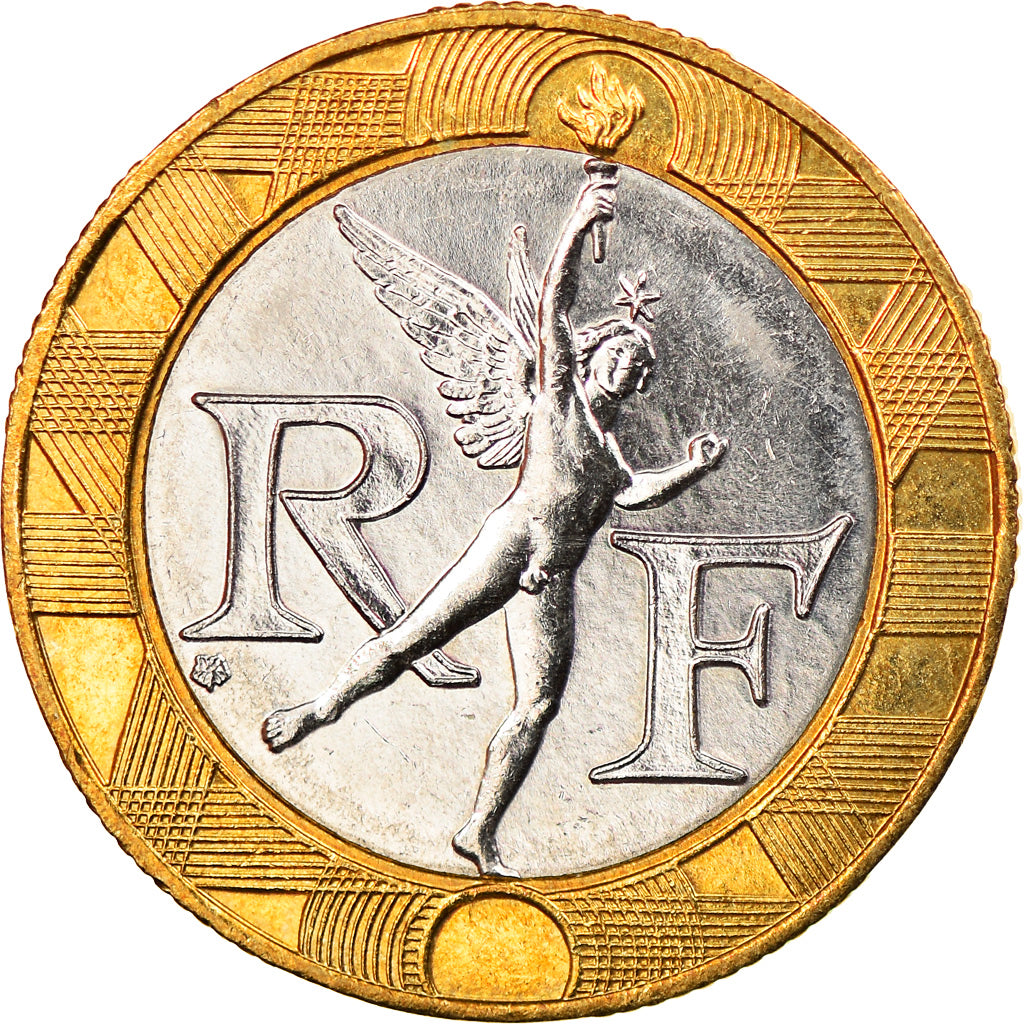 Moneda, Francia, Génie, 10 Francs, 1991, Paris, EBC, Bimetálico, KM:964.1