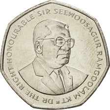 MAURITIUS, 10 Rupees, 2000, KM #61, MS(63), Copper-Nickel, 28, 10.11
