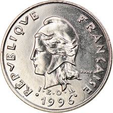 Coin, French Polynesia, 10 Francs, 1996, Paris, MS(60-62), Nickel, KM:8