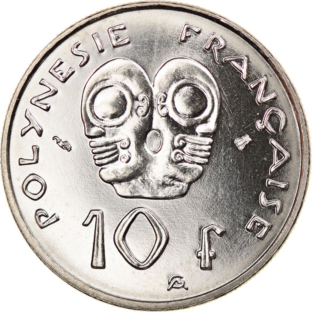 Coin, French Polynesia, 10 Francs, 1996, Paris, MS(60-62), Nickel, KM:8