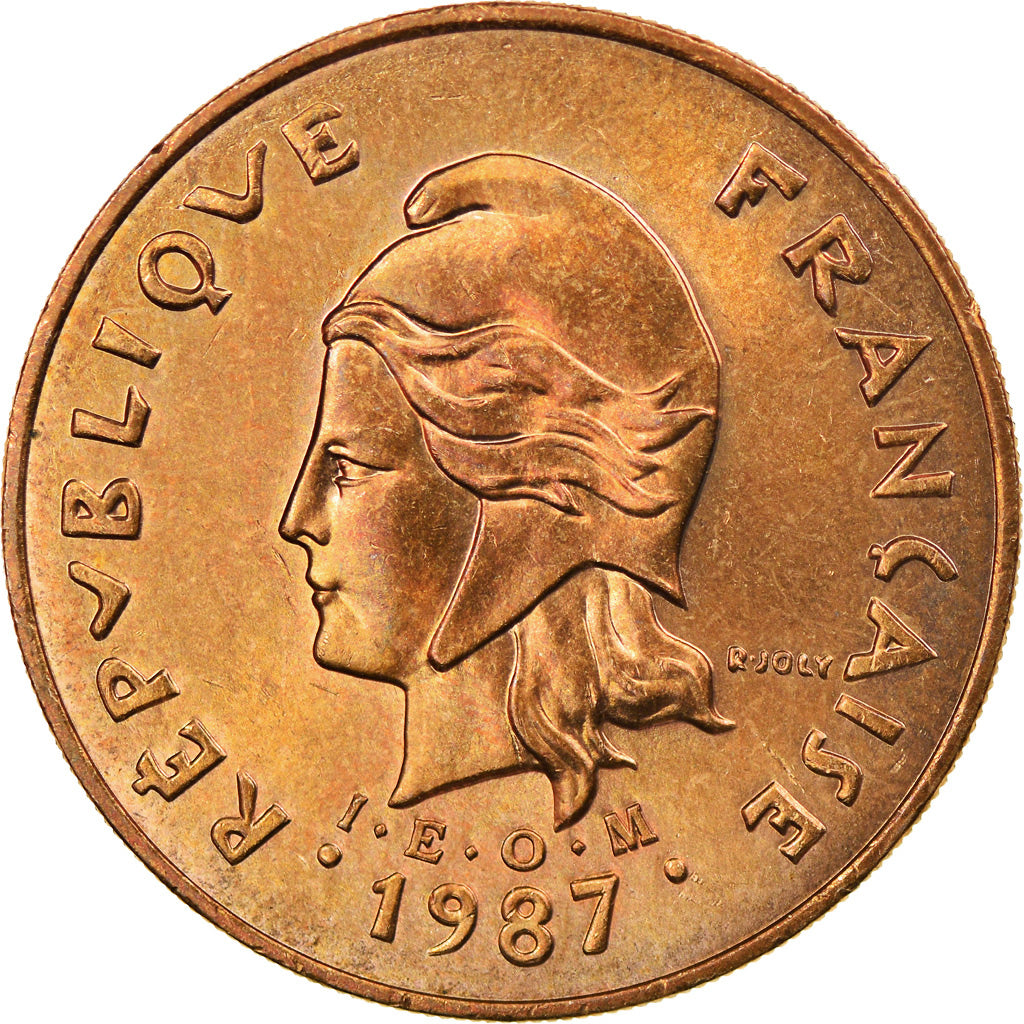 Münze, French Polynesia, 100 Francs, 1987, Paris, VZ+, Nickel-Bronze, KM:14