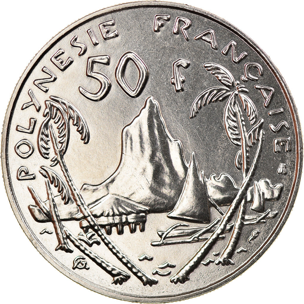 Coin, French Polynesia, 50 Francs, 1996, Paris, MS(60-62), Nickel, KM:13