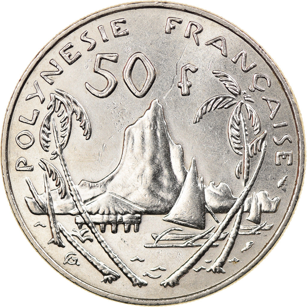 Coin, French Polynesia, 50 Francs, 1985, Paris, AU(55-58), Nickel, KM:13