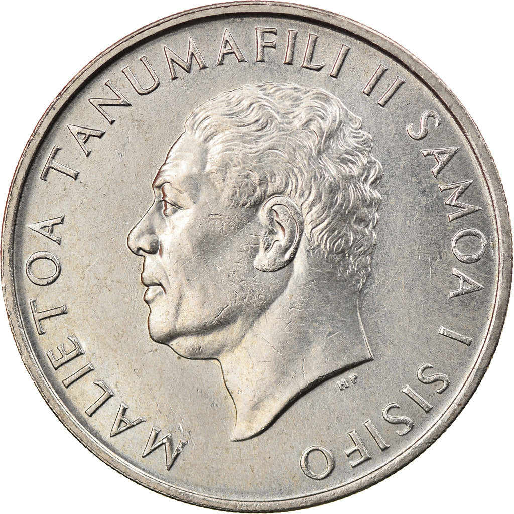Coin, Samoa, 20 Sene, 1967, AU(55-58), Copper-nickel, KM:5