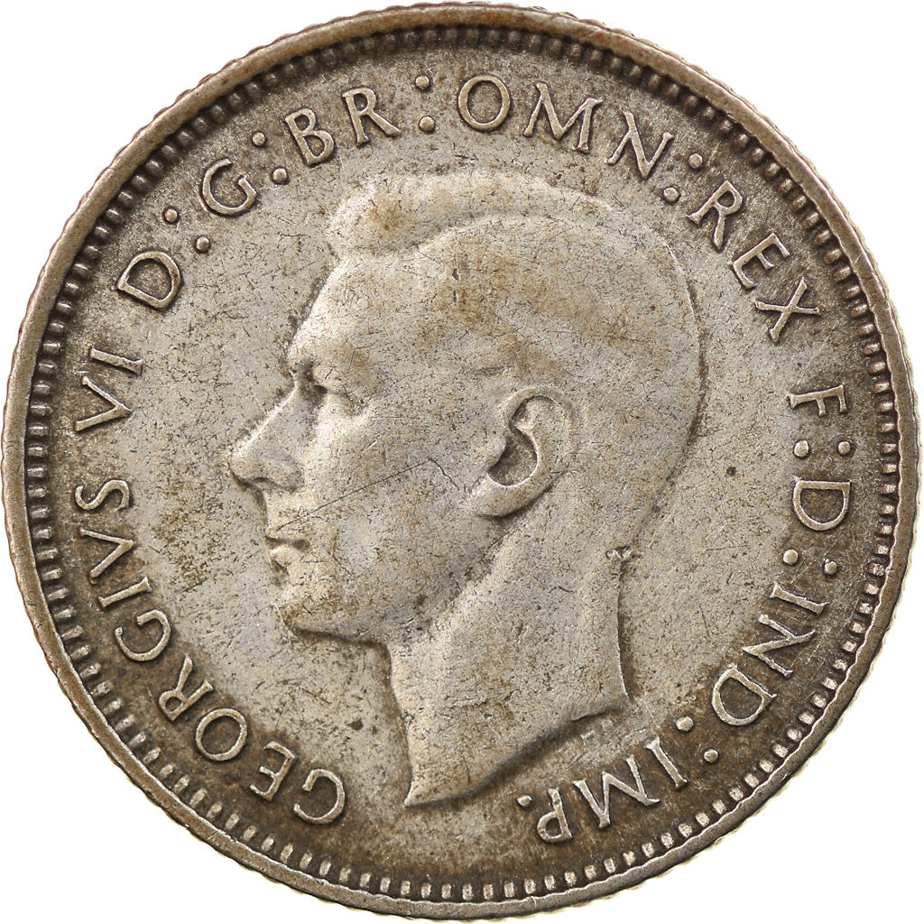 Moneta, Australia, George VI, Sixpence, 1946, Melbourne, BB, Argento, KM:38a