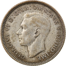 Moneta, Australia, George VI, Sixpence, 1946, Melbourne, BB, Argento, KM:38a