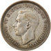 Moneta, Australia, George VI, Sixpence, 1946, Melbourne, BB, Argento, KM:38a