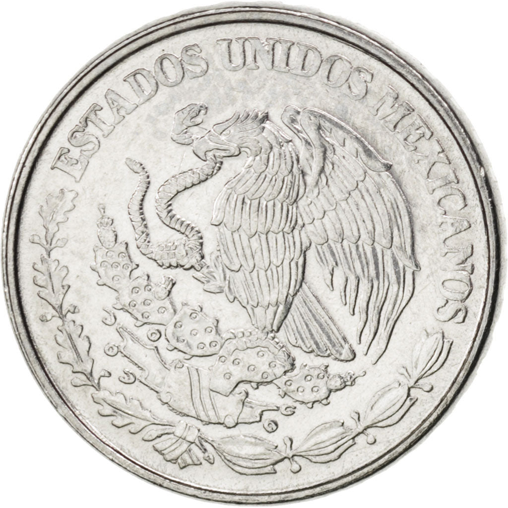 MEXICO, 50 Centavos, 2011, Mexico City, KM #936, MS(63), Stainless Steel, 17,...