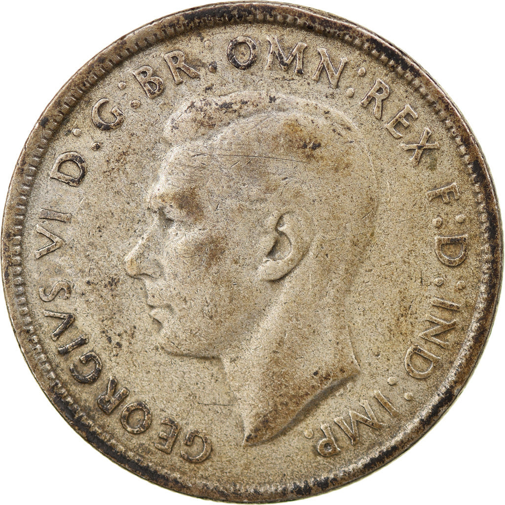 Coin, Australia, George VI, Florin, 1947, Melbourne, EF(40-45), Silver, KM:40a
