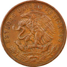 Moneta, Mexico, 20 Centavos, 1969, Mexico City, AU(50-53), Bronze, KM:440