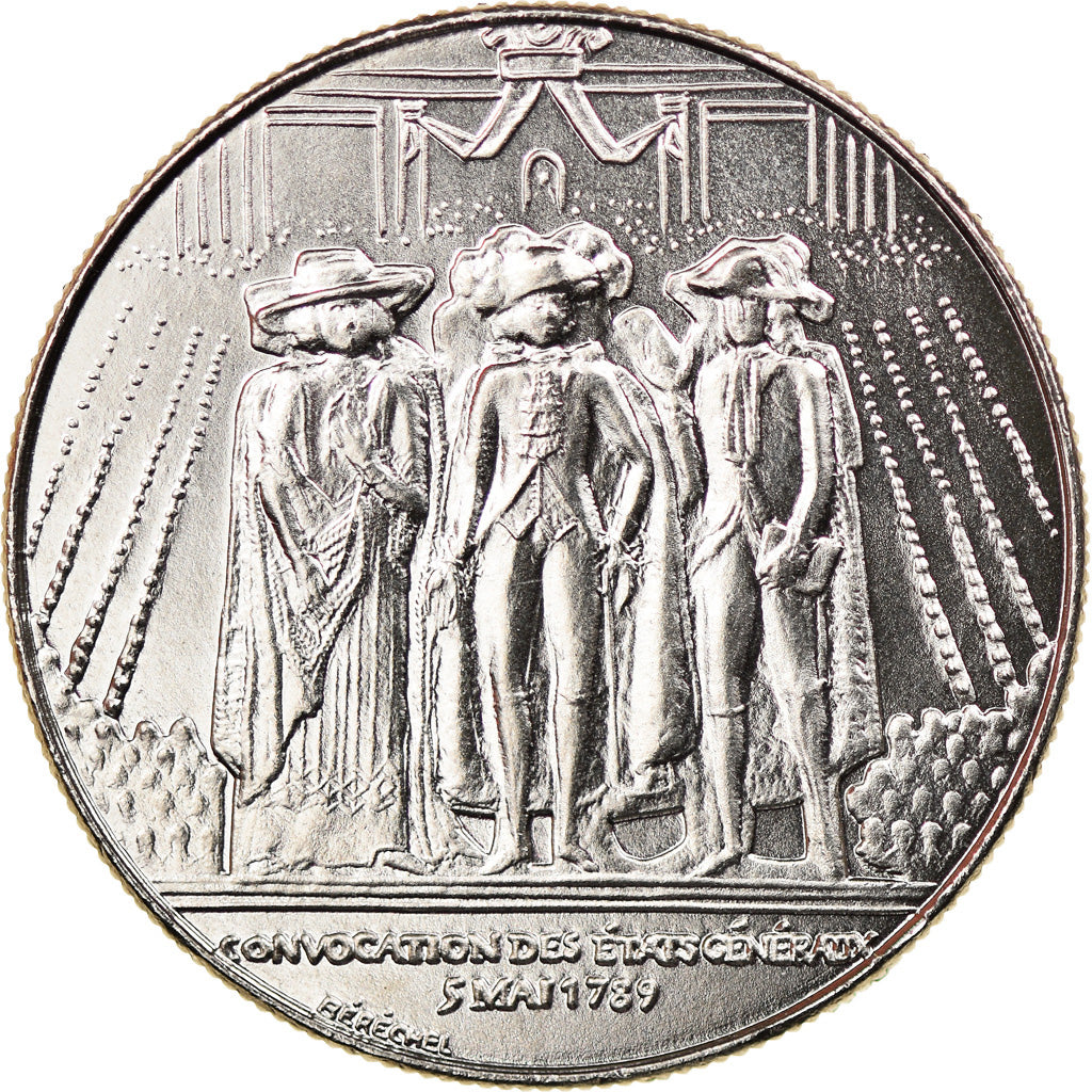 Coin, France, États généraux, Franc, 1989, MS(65-70), Nickel, KM:967