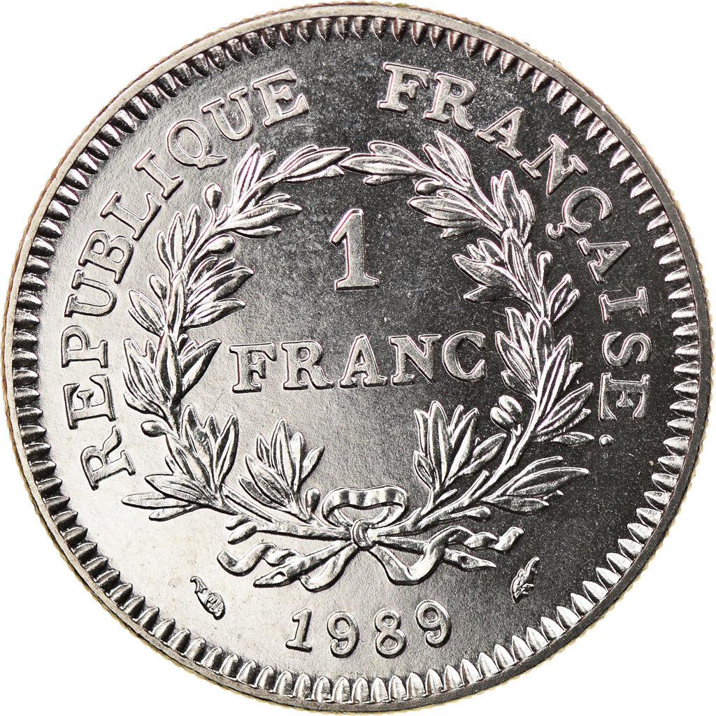 Coin, France, États généraux, Franc, 1989, MS(65-70), Nickel, KM:967