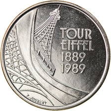 Coin, France, Tour Eiffel, 5 Francs, 1989, Paris, MS(65-70), Nickel, KM:968