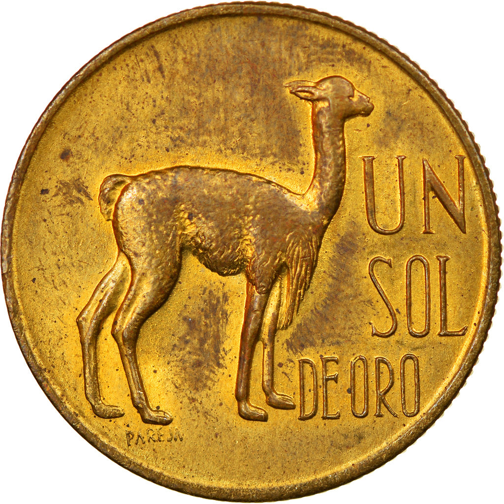 Coin, Peru, Sol, 1973, Lima, MS(60-62), Brass, KM:248
