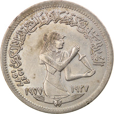 Coin, Egypt, 5 Piastres, 1977, EF(40-45), Copper-nickel, KM:467