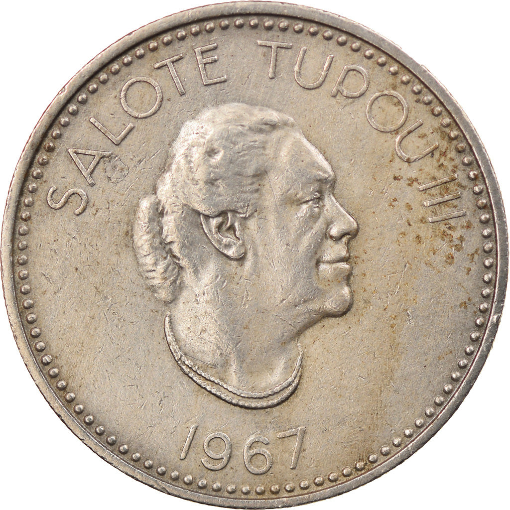 Münze, Tonga, King Taufa'ahau Tupou IV, 10 Seniti, 1967, SS, Copper-nickel