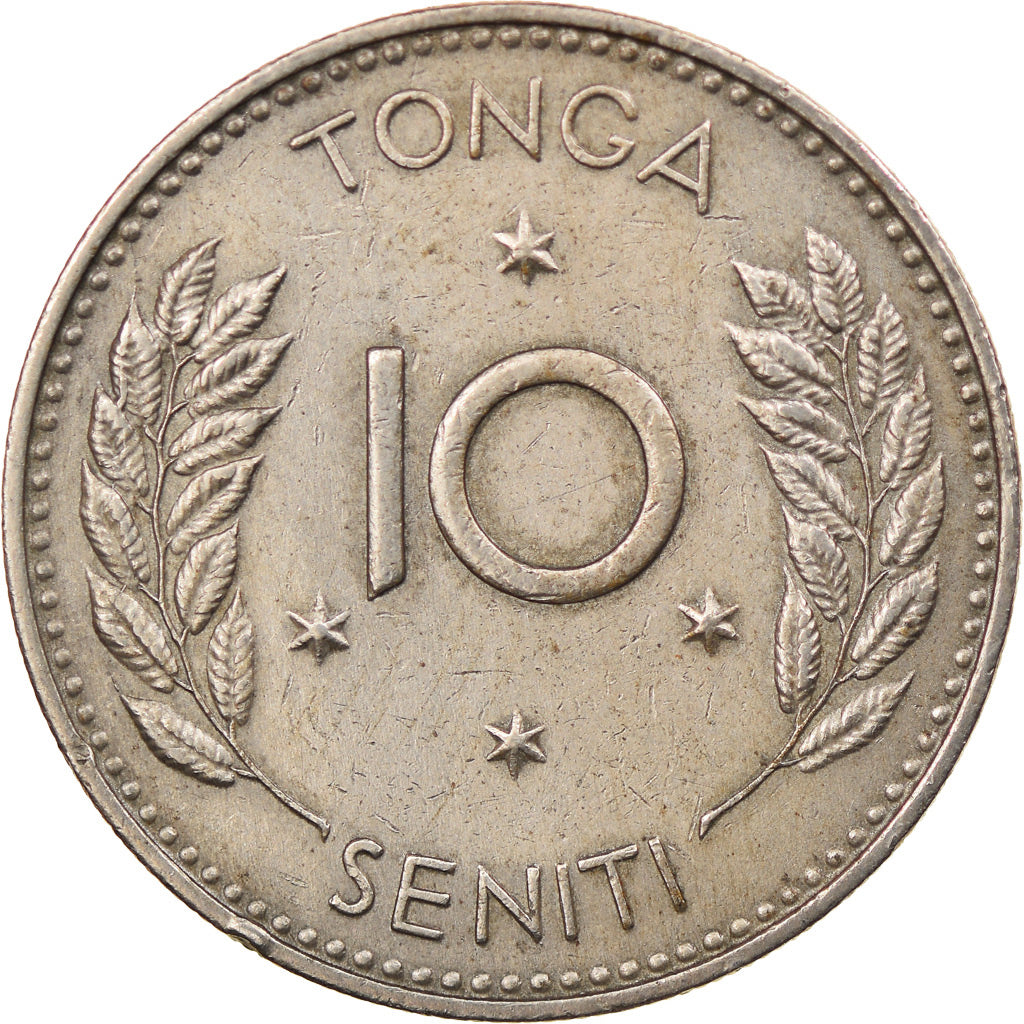 Münze, Tonga, King Taufa'ahau Tupou IV, 10 Seniti, 1967, SS, Copper-nickel