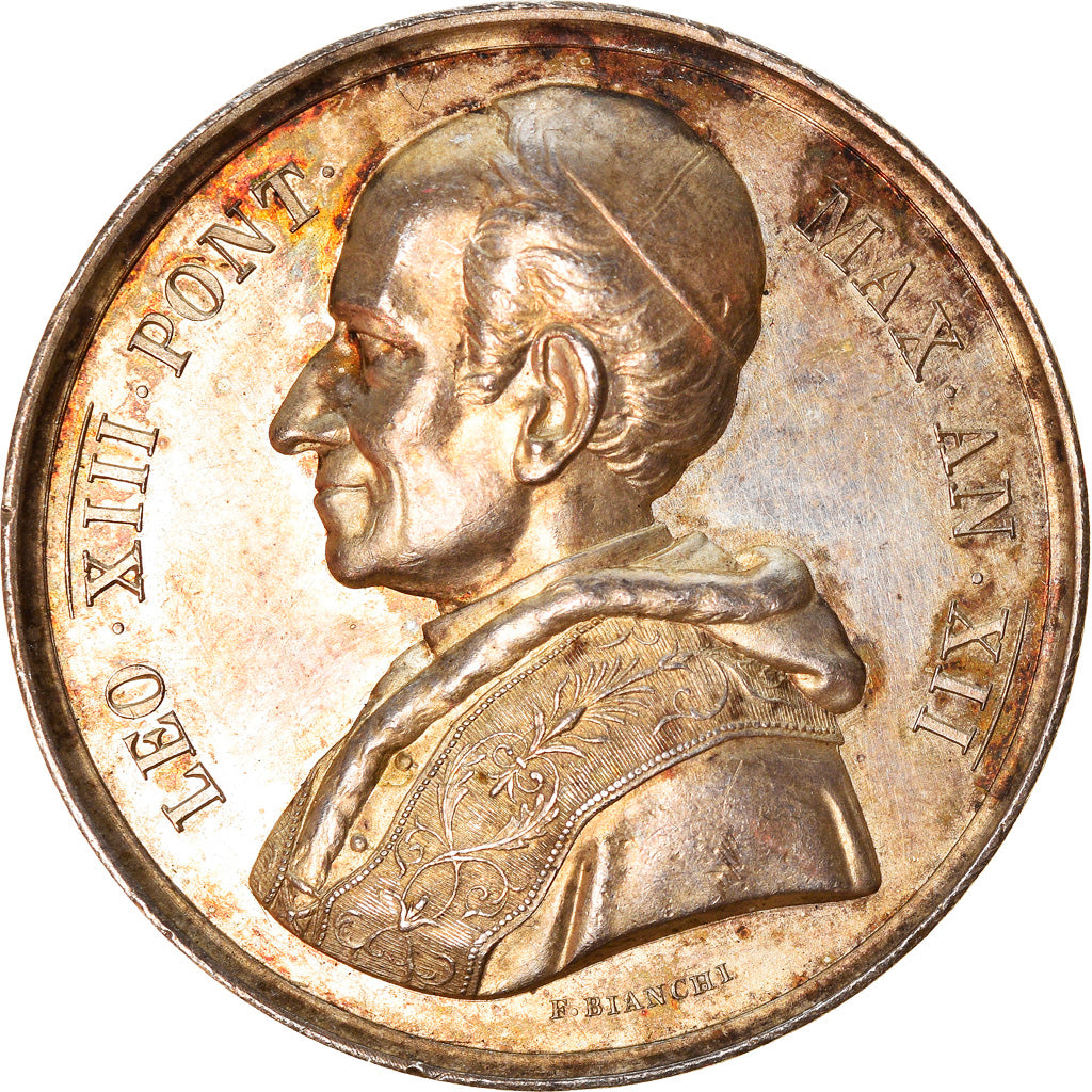 Vatican, Medal, Léon XIII, Per i lavori di restauro del Chiostro lateranense