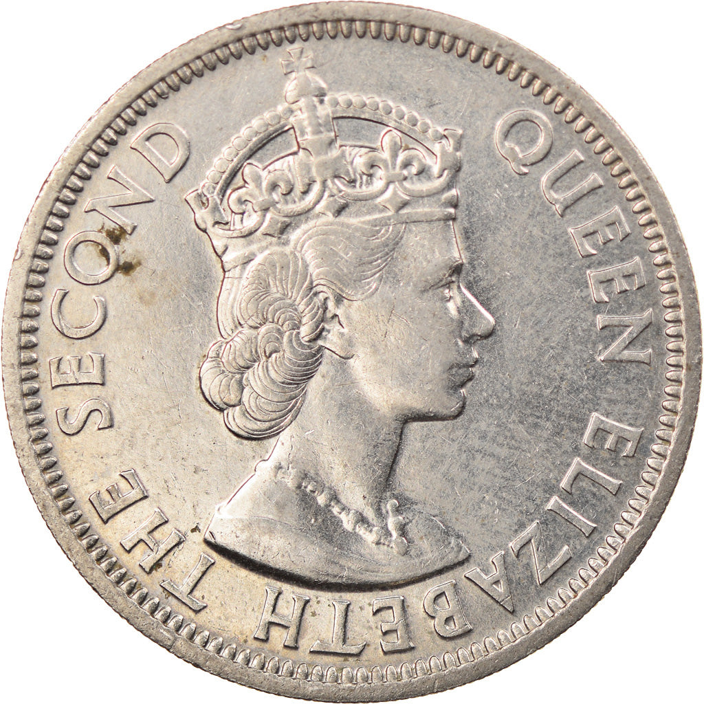 Monnaie, Etats des caraibes orientales, Elizabeth II, 50 Cents, 1965, TTB+