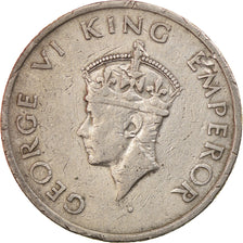 Moneda, INDIA BRITÁNICA, George VI, 1/2 Rupee, 1946, MBC, Níquel, KM:553