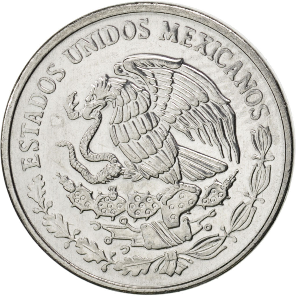 MEXICO, 10 Centavos, 2008, Mexico City, KM #547, MS(63), Stainless Steel, 17,...