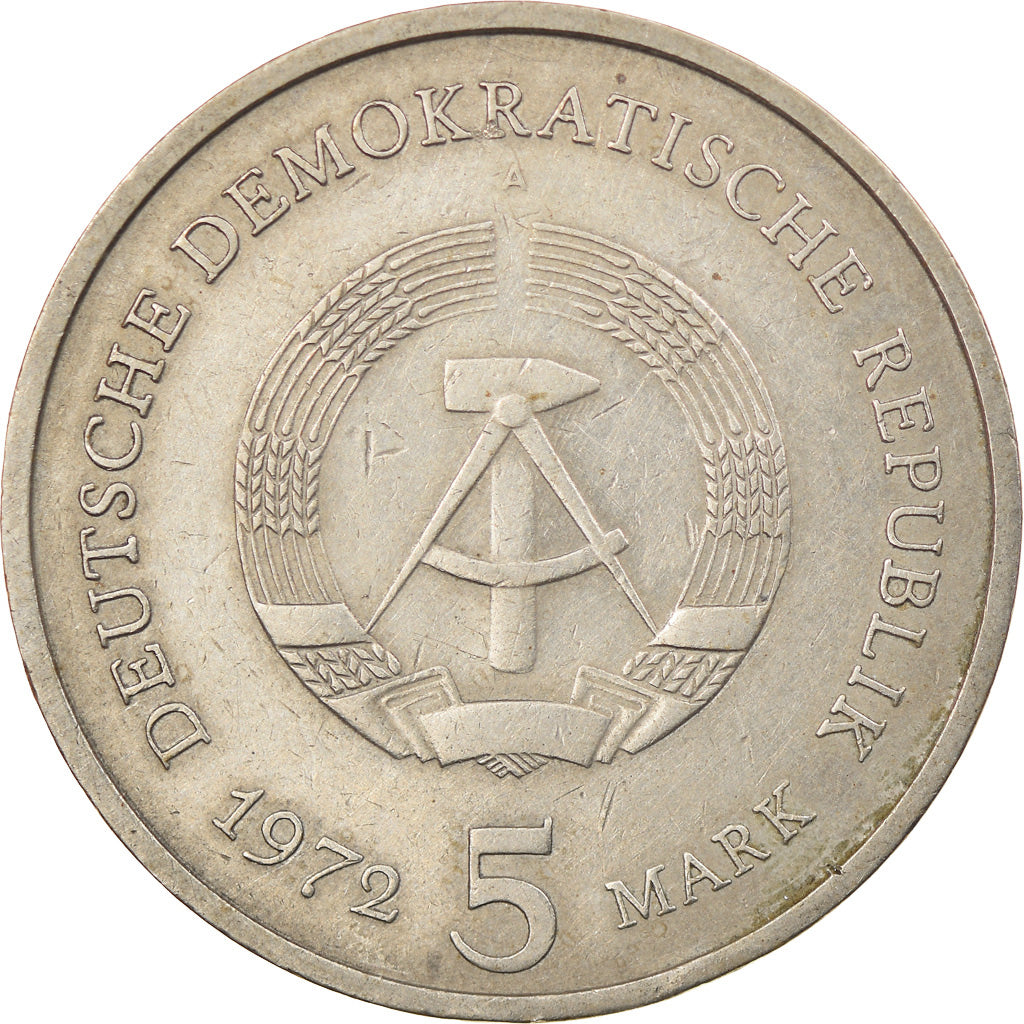 Coin, GERMAN-DEMOCRATIC REPUBLIC, 5 Mark, 1972, Berlin, EF(40-45)