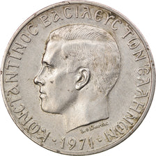 Coin, Greece, Constantine II, 10 Drachmai, 1971, EF(40-45), Copper-nickel