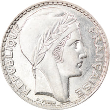 Moeda, França, Turin, 20 Francs, 1933, Paris, Rameaux courts, AU(50-53), Prata