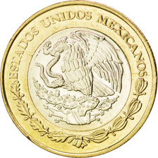 Coin, Mexico, 10 Pesos, 2008, MS(63), Bi-Metallic, KM:616
