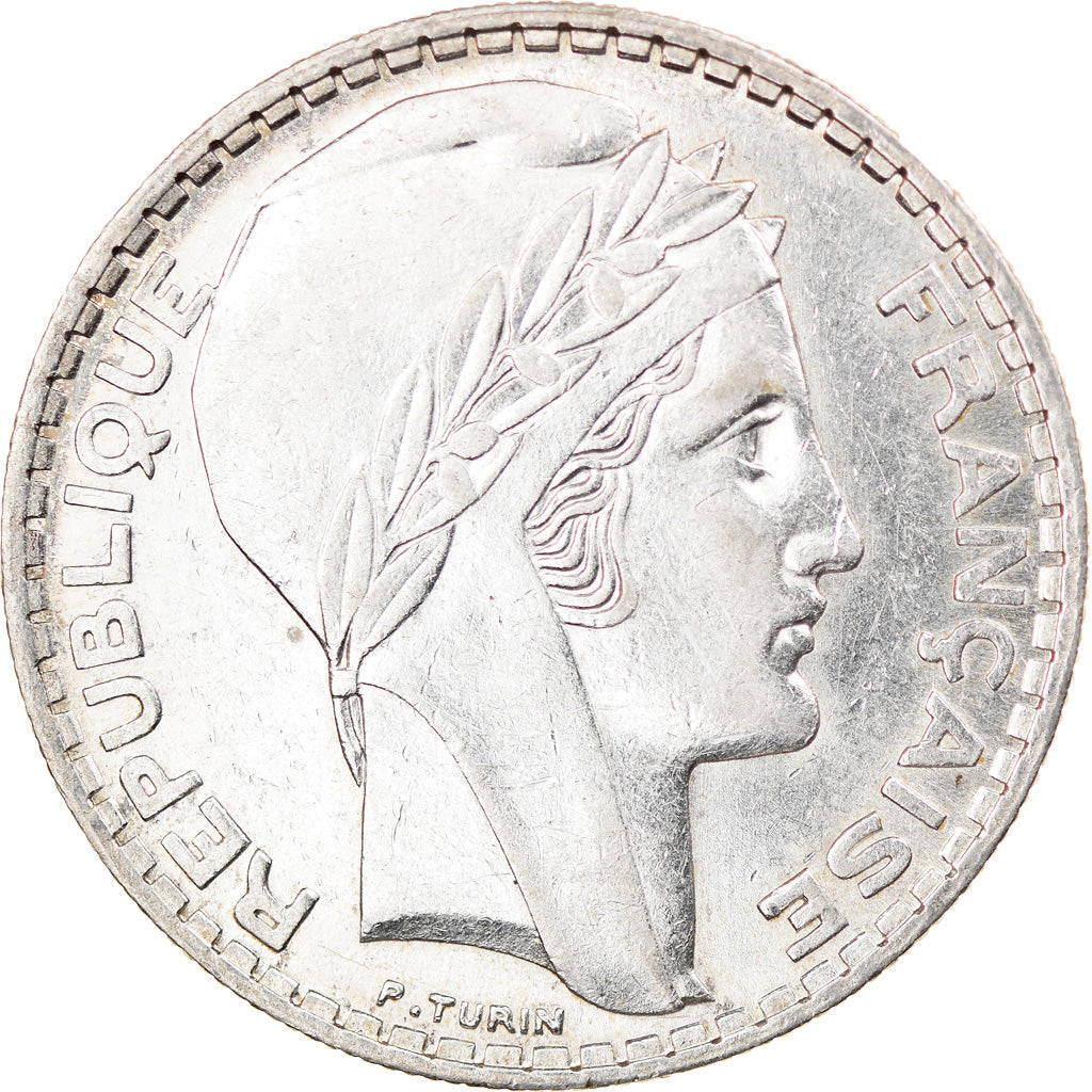 Moneta, Francja, Turin, 20 Francs, 1934, Paris, AU(50-53), Srebro, KM:879
