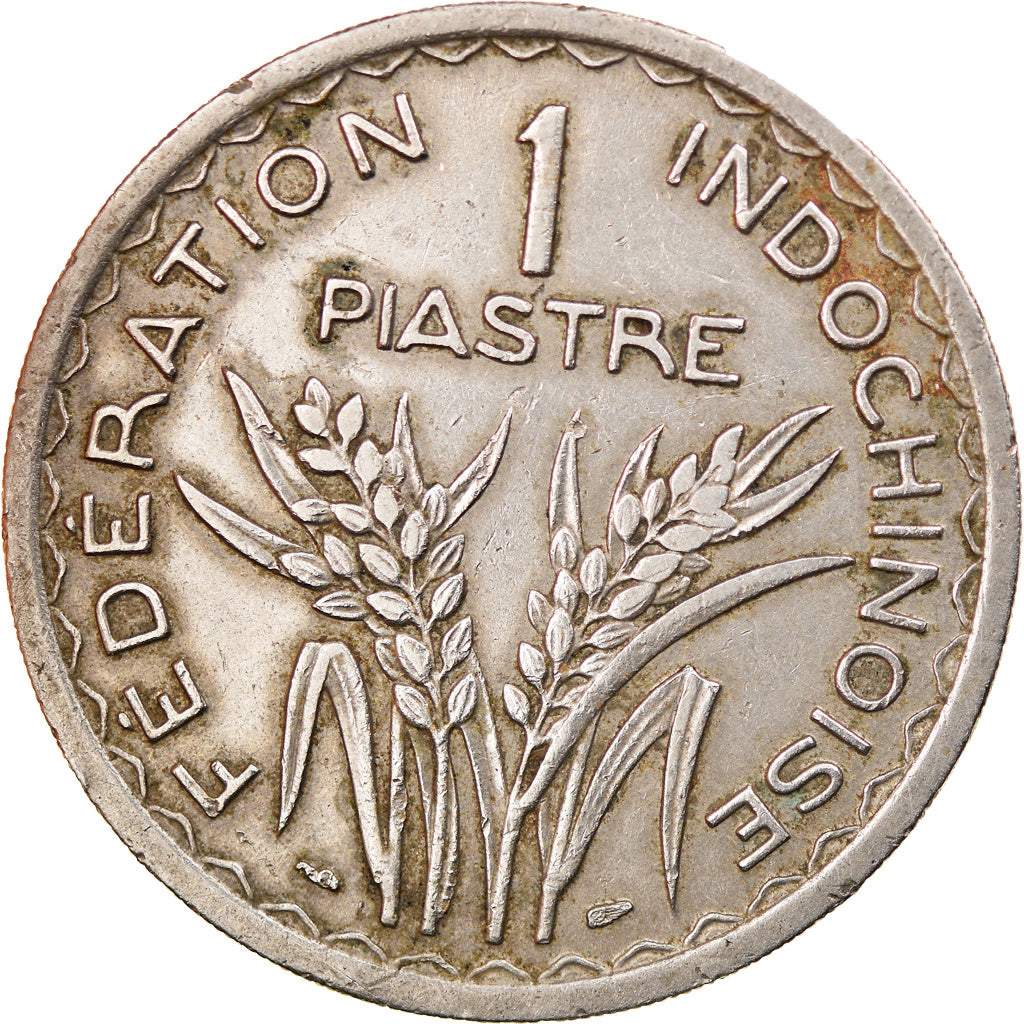 Moneda, INDOCHINA FRANCESA, Piastre, 1947, Paris, MBC+, Cobre - níquel