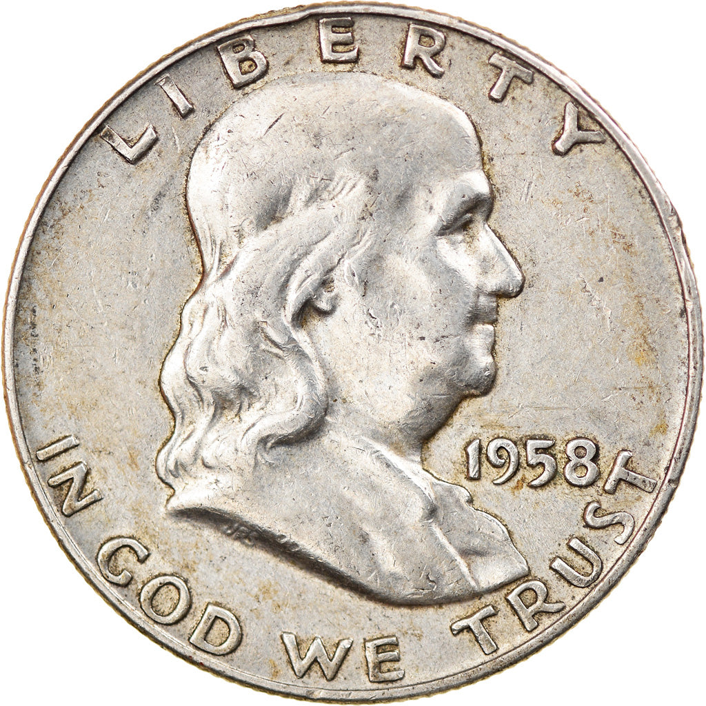 Münze, Vereinigte Staaten, Half Dollar, 1958, Denver, SS+, Silber, KM:199