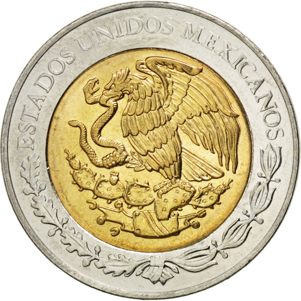 Coin, Mexico, 5 Pesos, 2009, MS(63), Bi-Metallic, KM:916