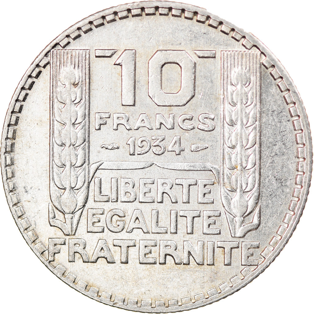 Coin, France, Turin, 10 Francs, 1934, Paris, EF(40-45), Silver, KM:878