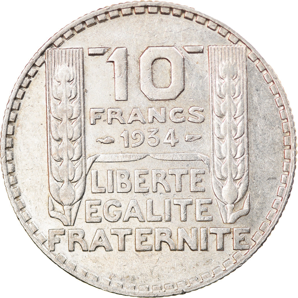 Münze, Frankreich, Turin, 10 Francs, 1934, Paris, SS, Silber, KM:878