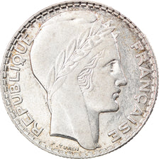 Munten, Frankrijk, Turin, 10 Francs, 1938, Paris, ZF+, Zilver, KM:878