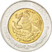 Coin, Mexico, 5 Pesos, 2009, MS(63), Bi-Metallic, KM:917