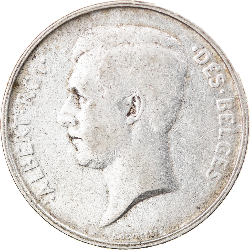Moneta, Belgio, 2 Francs, 2 Frank, 1911, BB, Argento, KM:74