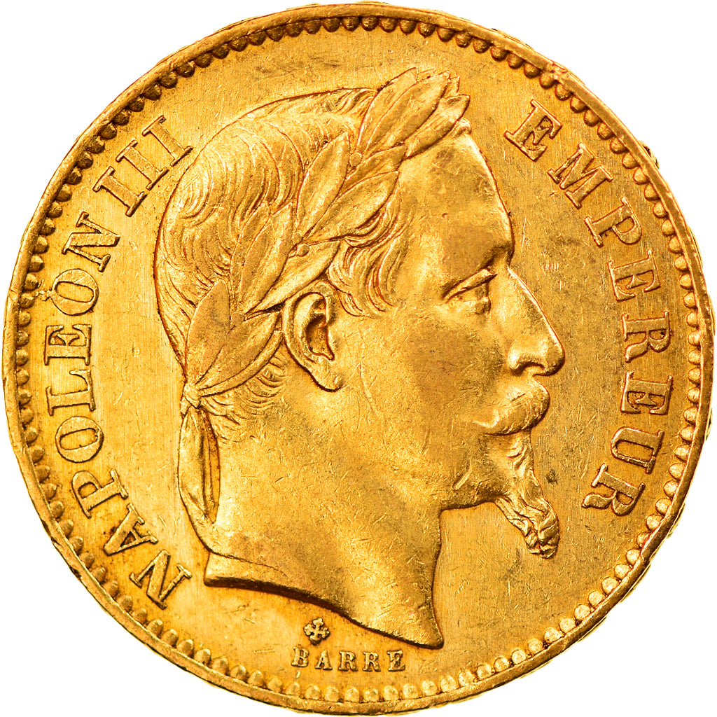 Monnaie, France, Napoléon III, 20 Francs, 1867, Strasbourg, TTB+, Or