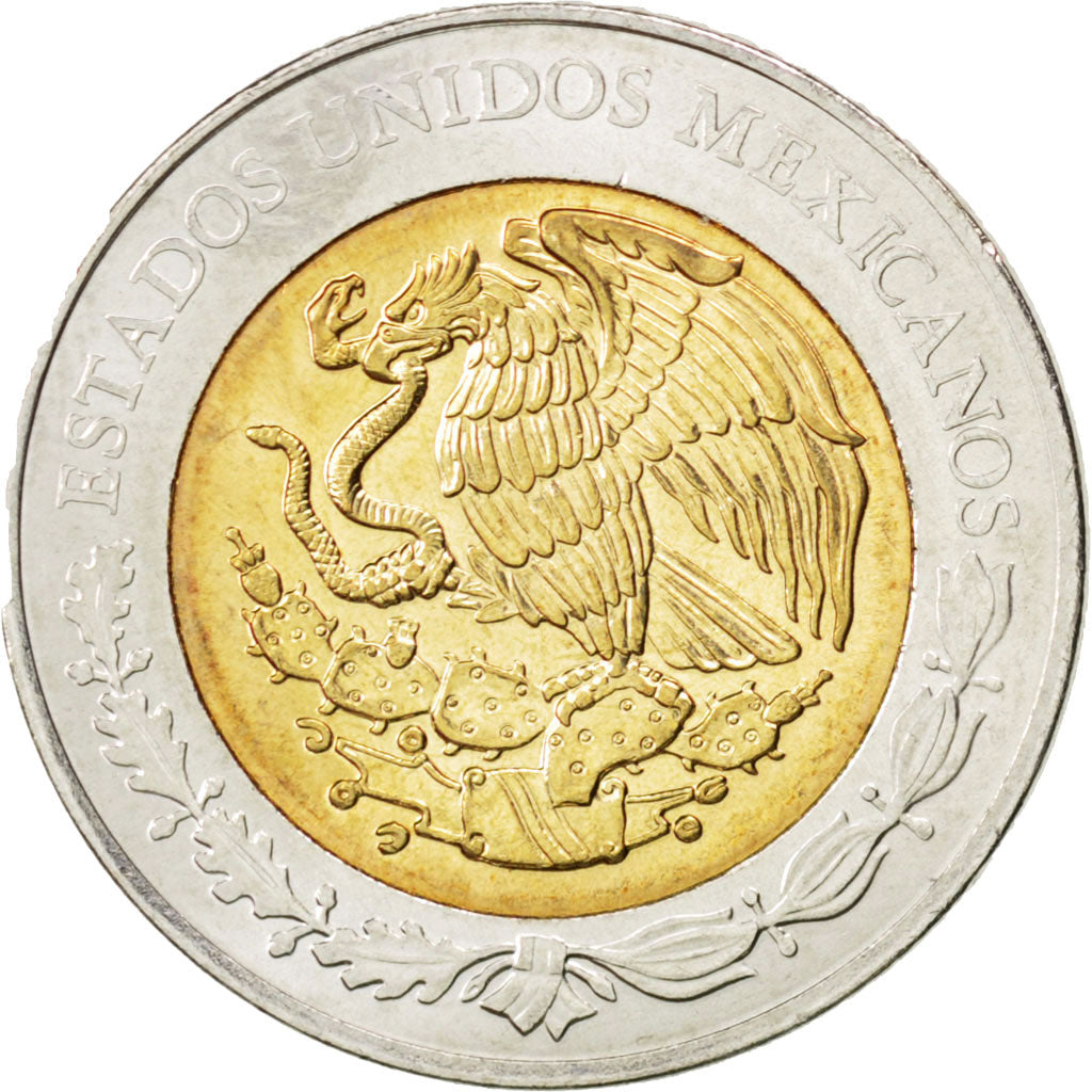 Coin, Mexico, 5 Pesos, 2009, MS(63), Bi-Metallic, KM:918