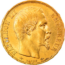 Coin, France, Napoléon III, 20 Francs, 1860/50, Paris, AU(50-53), Gold