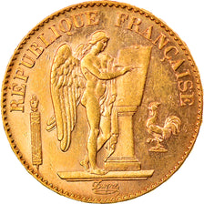 Moneta, Francia, Génie, 20 Francs, 1896, Paris, SPL-, Oro, KM:825, Gadoury:1063