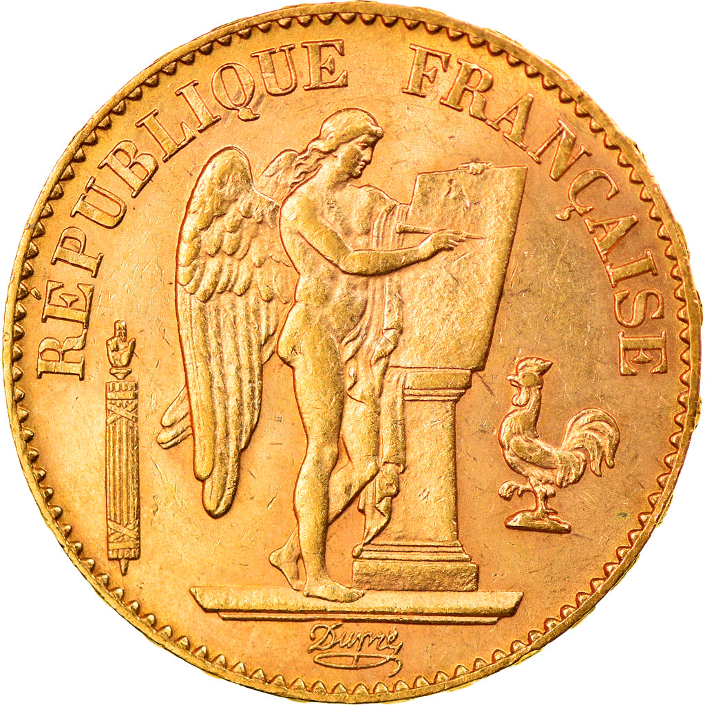Munten, Frankrijk, Génie, 20 Francs, 1896, Paris, ZF+, Goud, KM:825