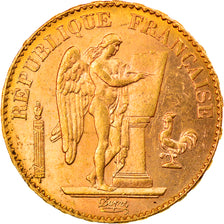 Moneda, Francia, Génie, 20 Francs, 1897, Paris, MBC+, Oro, KM:825, Gadoury:1063