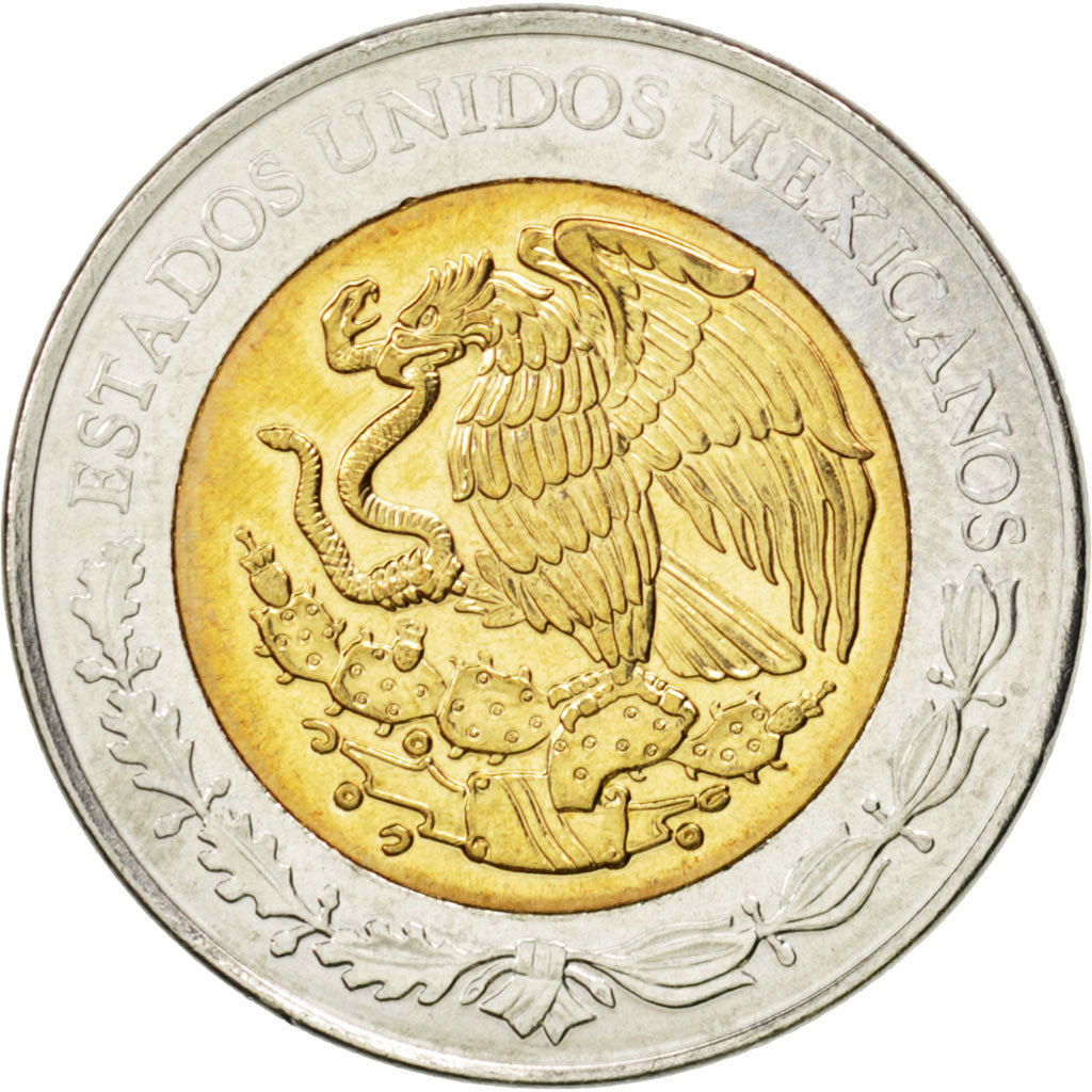 Coin, Mexico, 5 Pesos, 2009, MS(63), Bi-Metallic, KM:919