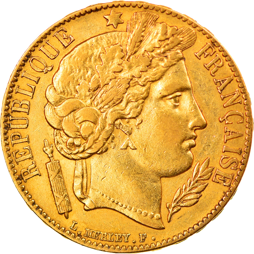 Moeda, França, Cérès, 20 Francs, 1851, Paris, AU(50-53), Dourado, KM:762