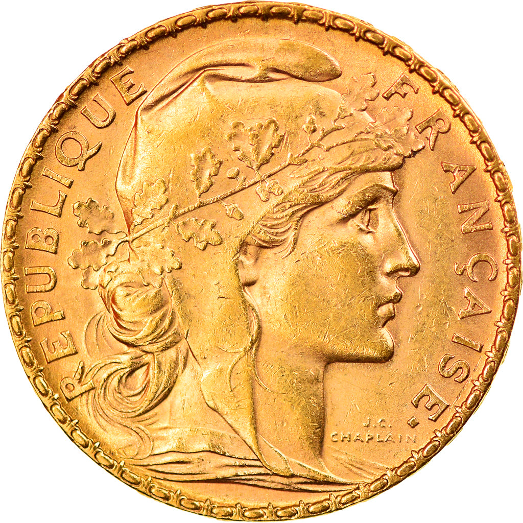 Monnaie, France, Marianne, 20 Francs, 1906, Paris, TTB+, Or, Gadoury:1064