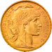 Moneta, Francja, Marianne, 20 Francs, 1907, Paris, AU(50-53), Złoto, KM:857