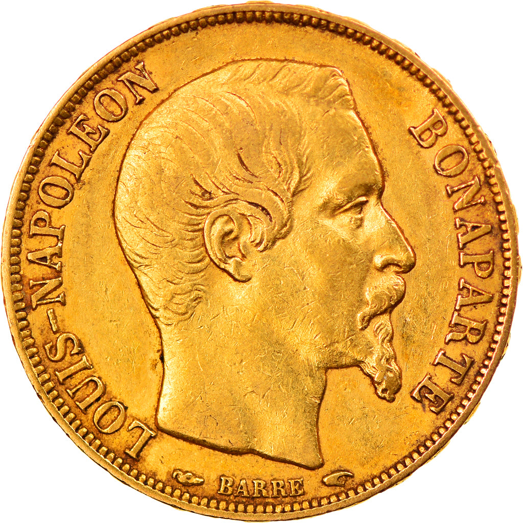 Münze, Frankreich, Louis Napoleon, 20 Francs, 1852, Paris, SS+, Gold, KM:1060