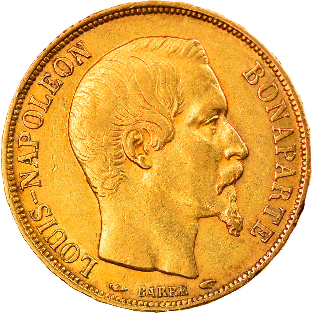 Münze, Frankreich, Louis Napoleon, 20 Francs, 1852, Paris, SS+, Gold, KM:774